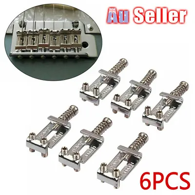 6pcs Vintage Bridge Saddles Set For Fender Tele Strat Electric Guitar Accessorie • $14.39