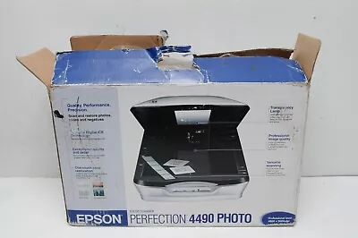 EPSON Perfection 4490 Photo Flatbed Color Scanner  Open Box  Missing Power Cord • $89