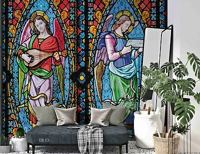 £153.86 • Buy 3D Glass Saint Picture Self-adhesive Removeable Wallpaper Wall Mural Sticker 62