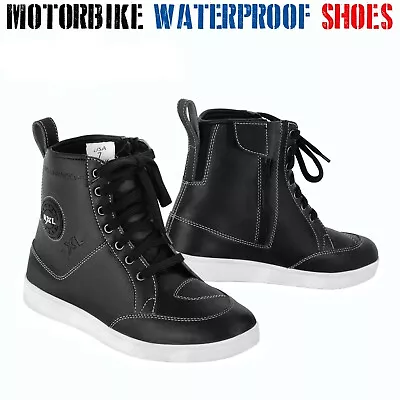 Mens Motorcycle Racing Sneakers Shoes Motorbike Boots Touring Sports Waterproof • $49.72