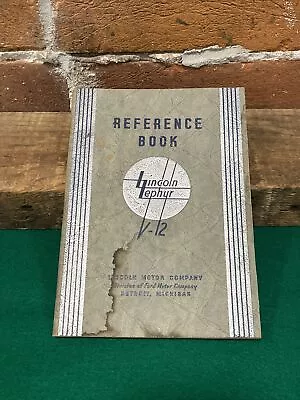 Genuine Original 1936 Lincoln Zephyr Reference Book Service Manual 36 V-12 OEM • $0.99