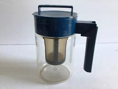 Teavana Iced Tea Pitcher With Infuser & Lid Blue Plastic • $5.98