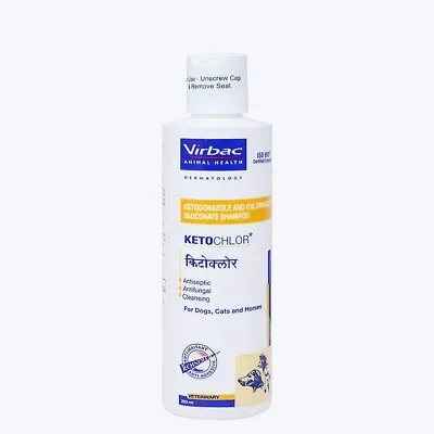 Virbac Ketochlor Antifungal Antiseptic Cleansing Shampoo 200ml For Dog Cat Horse • $27.24