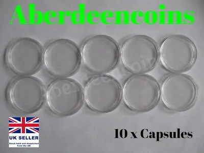 10 X 40mm Coin Capsules Suitable For £5  Silver Libertad And Silver Britannia • £4.95