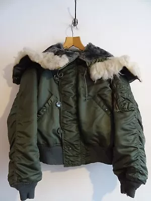 Vtg USAF N-2B Parka Jacket MA-1 With Hood 1970s 80s Flight Jacket • £50