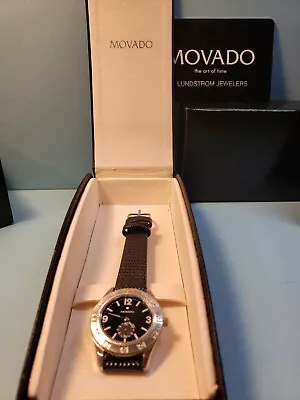 Ladies Movado Gentry Box & Papers  84 E9 1860   Swiss Watch/ New Battery/strap • $84.99