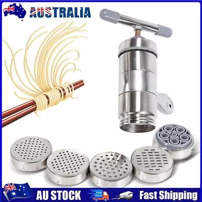 AU Stainless Steel Manual Noodle Maker Kitchenware Press Pasta Machine Fruit Jui • $17.62