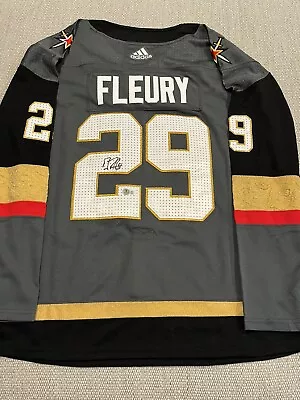 BECKETT COA MARC ANDRE FLEURY Signed Vegas Golden Knights Hockey Jersey • $399.99
