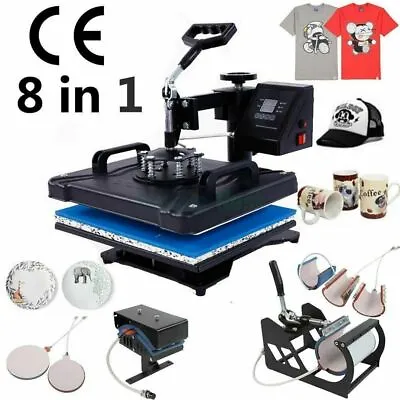 8 In1 T-shirt Heat Press Digital Transfer Printing Multifunctional Heat Transfer • $1068.93