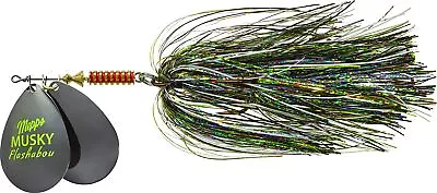 Mepps MFD7T BST Double Blade Musky Flashabou 1 1/2 OZ Black • $32.56