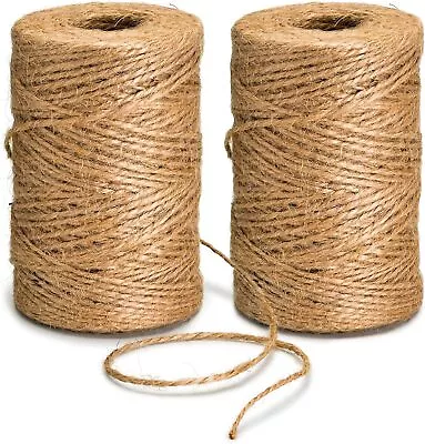 150 M Brown Jute String Twine For  DIY Crafting Gardening And Floral Arrangement • £8.99