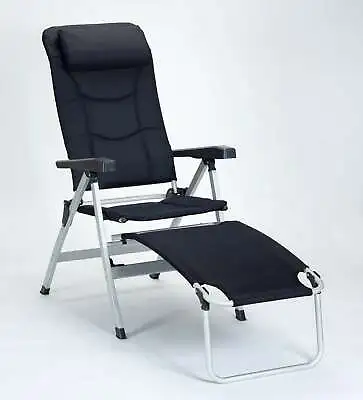 Isabella Thor Chair NAVY & Footrest Camping Caravan Motorhome • £165