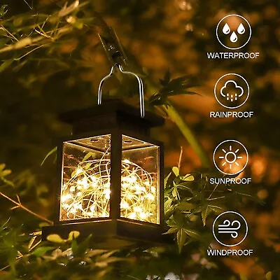 Solar Light Waterproof LED Hanging Landscape Lamp Dusk Dawn Yard Decor Outdoor • $11.95