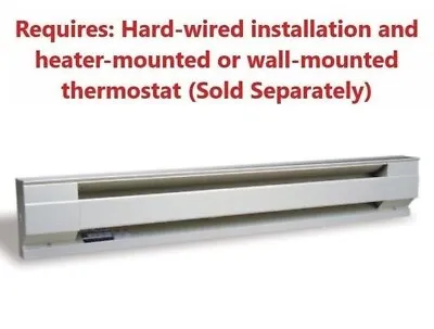 $24.99 • Buy 30  - 72  Electric Baseboard Heater White Steel 500 - 1500W 120V Automatic Reset