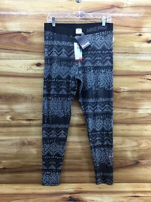 New W Tags Nike Pro Womens Warm Layer Nordic Printed Full Tight 62237 Ladies XL • $29.50