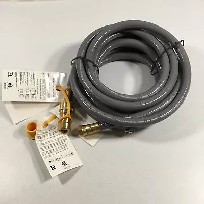 Gaspro 24FT 1/2 Gray 8.4-3Q/20 Quick Connecter Natural Gas Hose Outdoor Use Only • $65.02