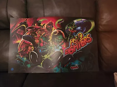 Official Stern FOO FIGHTERS Rare Pinball Machine Translite !! • $225