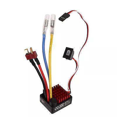 Brushed 60A ESC Waterproof Speed Control 2S-3S LiPo For 1/10 RC Cars Boat E • $20.75