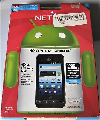 NET 10 WIRELESS LG OPTIMUS 3G Smart Phone Net ANDROID 3.5  TOUCHSCREEN As-IS • $22.95