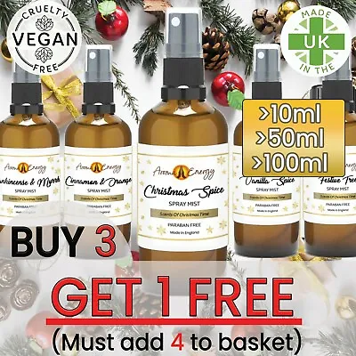 £0.99 • Buy Christmas Sprays Fragrance Oil | Fragrance Room Sprays Mist Spritz Scents Oils