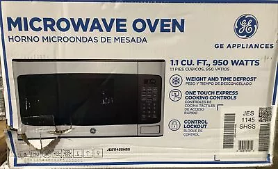 GE 1.1 Cu. Ft. Countertop Microwave In Stainless Steel New JES1145SHSS (OPEN) • $98.65