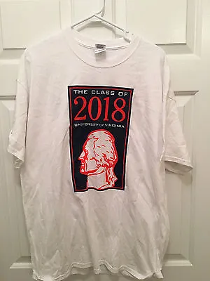University Of Virginia UVA Cavaliers Class Of 2018 Graduates T-Shirt XL • $18.95