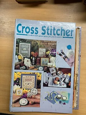 12 X CROSS STITCHER MAGAZINES ISSUES #1-12 IN Cross Stitcher BINDER (P12) • $36.39