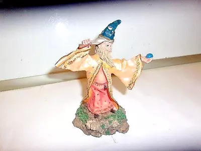 MERLIN Magician RESIN STATUE 4 1/2  TALL HAND PAINTED NICE • $15