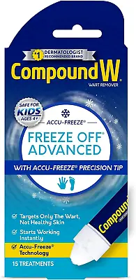 $19.18 • Buy Compound W Freeze Off Advanced Wart Remover With Accu-Freeze , New