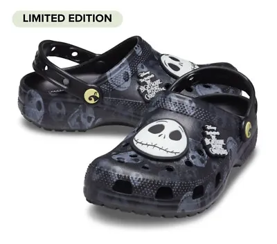 Crocs Disney The Nightmare Before Christmas Glow In The Dark Clogs Choose Size • $79.99