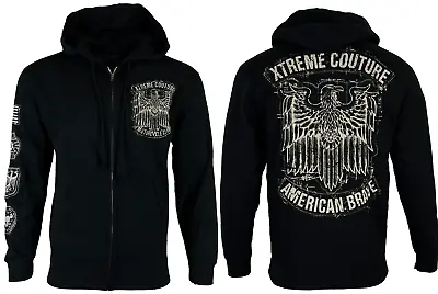 Xtreme Couture By Affliction Men's ZIP Hoodie CLUB CHAPTER Black • $39.99