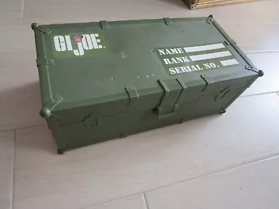 Vintage Army GI Joe Doll 1/6 Scale Foot Locker Storage Case Trunk • $9.95