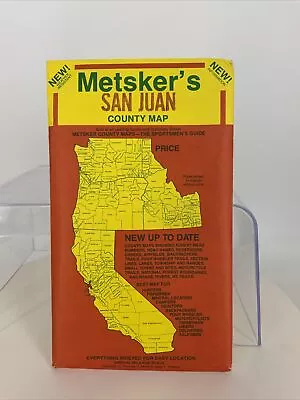 Metsker's Map Of San Juan County Washington Vintage County Backpacking Hunting • $7.95