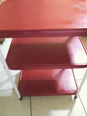 $85 • Buy Vintage Cosco Teacart -Refinished In Red.