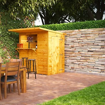 Pub Shed L Power Sheds Garden Bar Sheds L Sizes 6x4 8x4 10x4 12x4 • £759