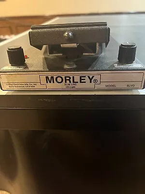 Vintage Morley (SLVO) Slimline Volume Pedal Black - Tested/Very Good Condition • $89.99