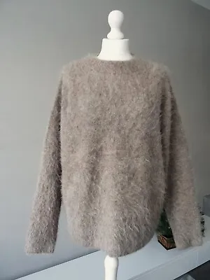 Zara New Woman Mink Oversized Alpaca Blend Sweater Size L-xl • $168.01