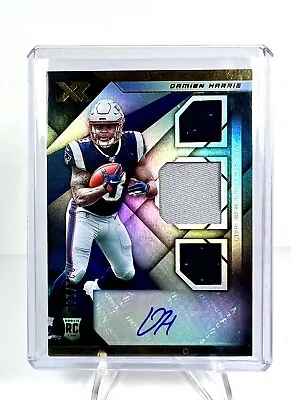 $4.99 • Buy AUTO RC TRI-PATCH /149 DAMIEN HARRIS 2019 Panini Xr Patriots ROOKIE RPA - F