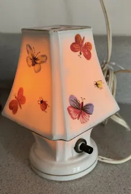 I.W.Rice Butterfly Table Lamp Night Light • $28