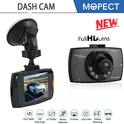 $18.99 • Buy MOPECT Dash Camera Front 1080P HD Car DVR Video Recorder G-sensor Loop Recording