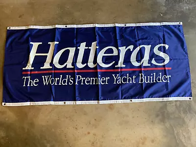 Hatteras Yacht Large Boat Show Banner Rare Vintage • $40