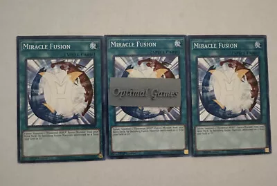 YUGIOH! X3 Miracle Fusion LDS3-EN106 Yu-Gi-Oh! 3x NM 1st Edition Playset • $2.99