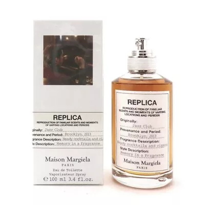 Replica Jazz Club By Maison Margiela 3.4 Oz EDT Spray For Men New With In Box 1 • $48.88