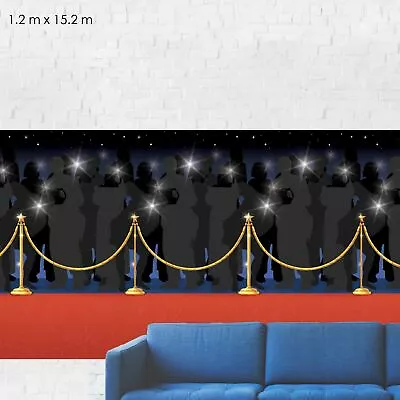 50ft Hollywood Red Carpet Scene Setter At The Oscars Premiere Party Decoration • £10.45