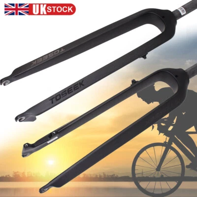 £86.95 • Buy TOSEEK Mountain Bike Fork 26/27.5/29  Disc Brake 1-1/8  Carbon Fiber Rigid Fork