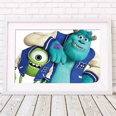 MONSTERS UNIVERSITY - Disney Poster Picture Print Sizes A5 To A0 *FREE DELIVERY* • $12.81