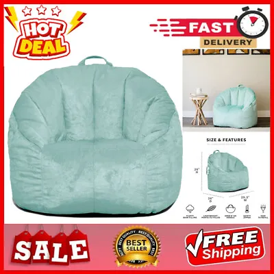 $35.13 • Buy Big Joe 2.5ft Joey Plush Bean Bag Chair, Kids And Teens,Turquoise/Gray/Black,New