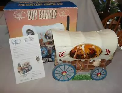 Roy Rogers Trigger & Dale Evans Chuckwagon Cookie Jar Limited Edition With Box • $69.99