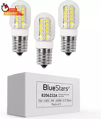 3W E17 Base Microwave LED Bulb 8206232A Dimmable Light Bulbs 6000K Cold Dayligh • $15.99