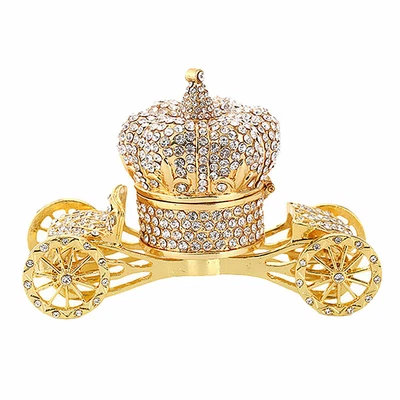 Tiara Carriage Jewelry Box Storage Organizer Birthday Party Decoration • £16.90